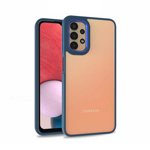Galaxy A53 5G Kılıf MKST Flora Kapak - Mavi