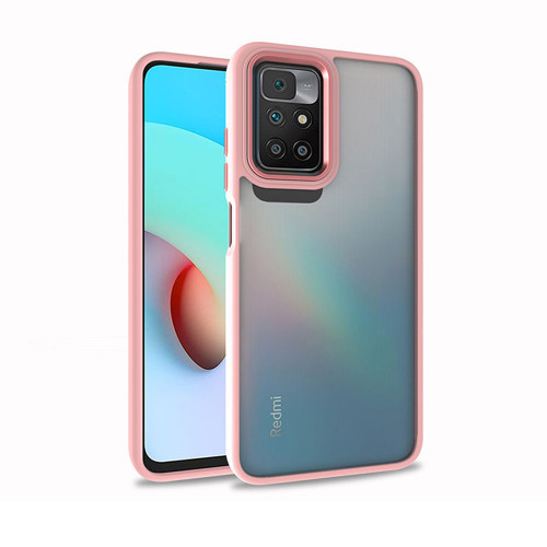 Redmi 10 Kılıf MKST Flora Kapak - Rose Gold