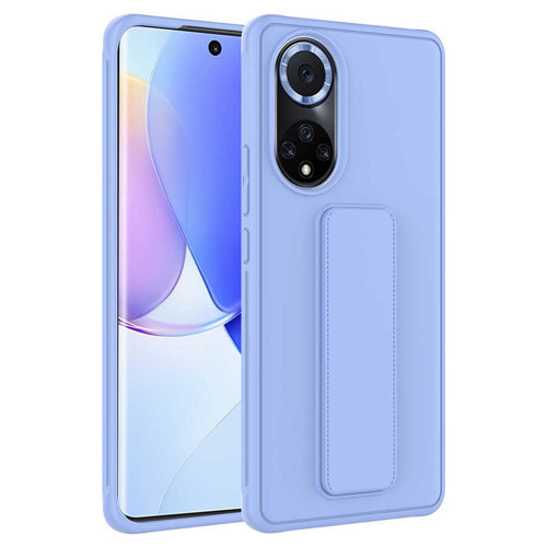 Huawei Nova 9 Kılıf MKST Qstand Kapak - Lila