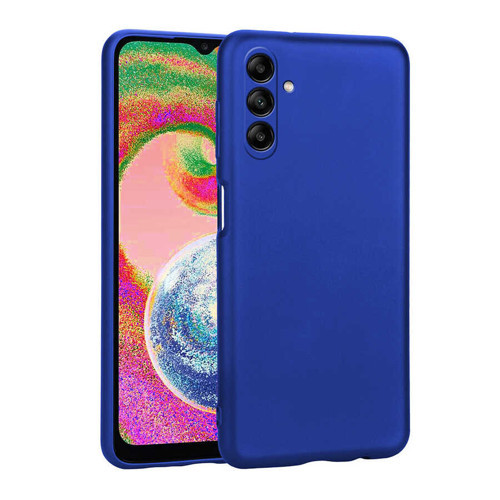 Galaxy A04S Kılıf MKST Premier Silikon Kapak - Saks Mavi