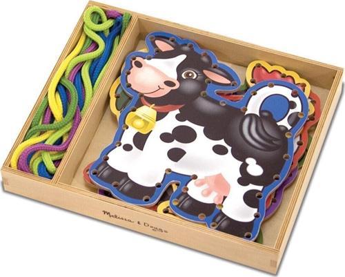 Melissa&doug Ahşap Ip Geçirme - Çiftlik Hayvanları /