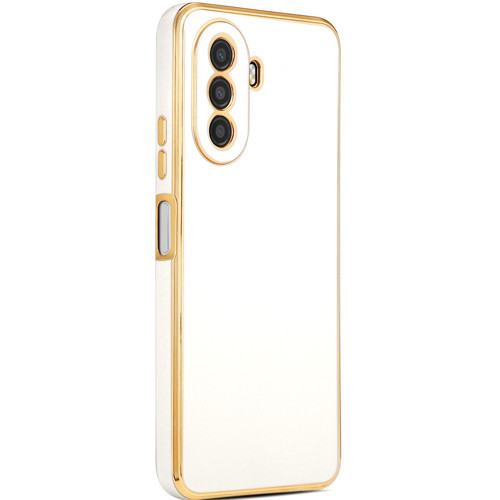 Huawei Nova Y70 Kılıf MKST Bark Kapak - Beyaz