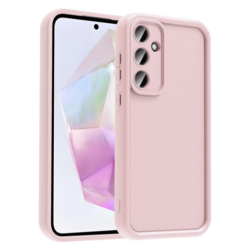 Galaxy A36 Kılıf Kamera Korumalı MKST Ananas Kapak - Pembe