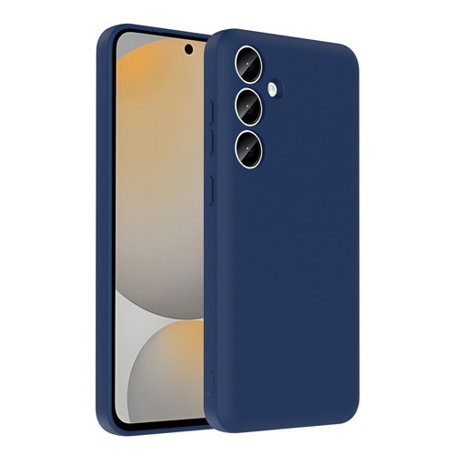 Galaxy A55 Kılıf Kamera Korumalı Kartlık Hazneli MKST Vitra Kapak - Lacivert