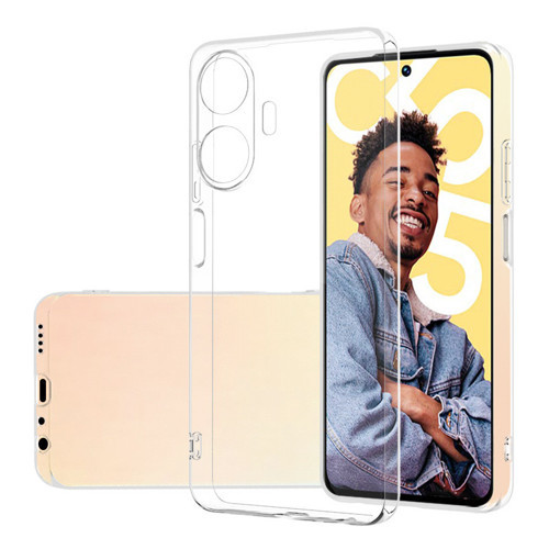 Realme C55 Kılıf MKST Süper Silikon Kapak - Renksiz