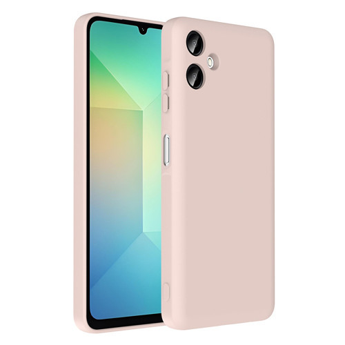 Galaxy A06 Kılıf Kamera Korumalı Kartlık Hazneli MKST Vitra Kapak - Pembe