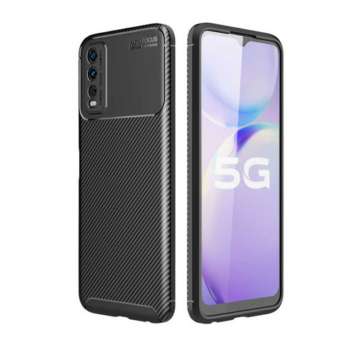 Vivo Y20S Kılıf MKST Negro Silikon Kapak - Siyah