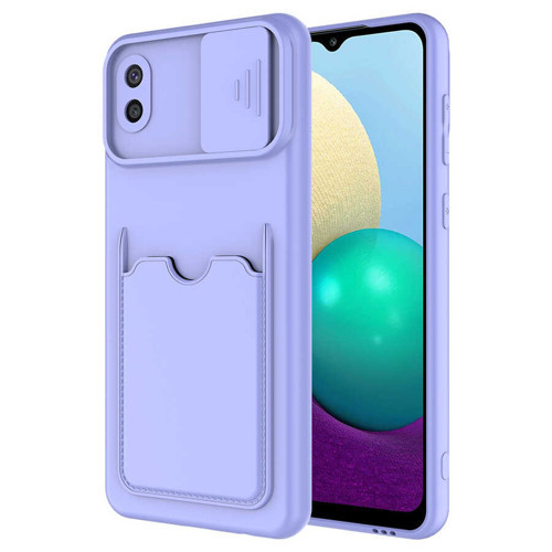 Galaxy A02 Kılıf MKST Kartix Kapak - Lila