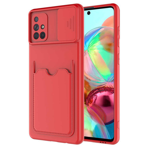 Galaxy A51 Kılıf MKST Kartix Kapak - Kırmızı