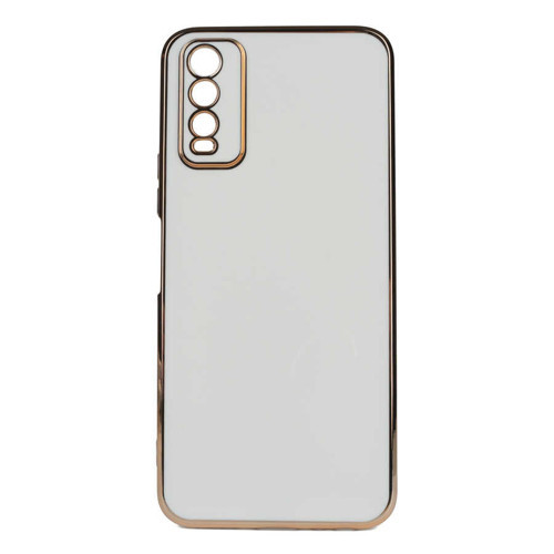 Vivo Y20 Kılıf MKST Bark Kapak - Beyaz