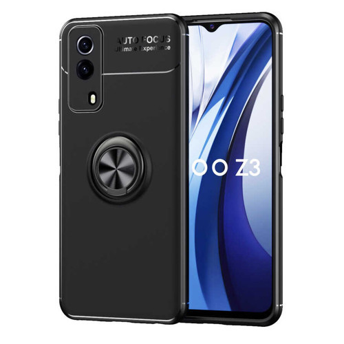 Vivo Y53S 4G Kılıf MKST Ravel Silikon Kapak - Siyah