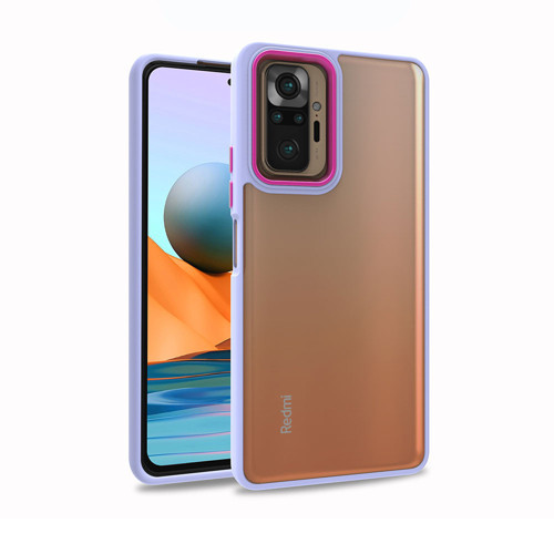 Redmi Note 10 Pro Kılıf MKST Flora Kapak - Lila