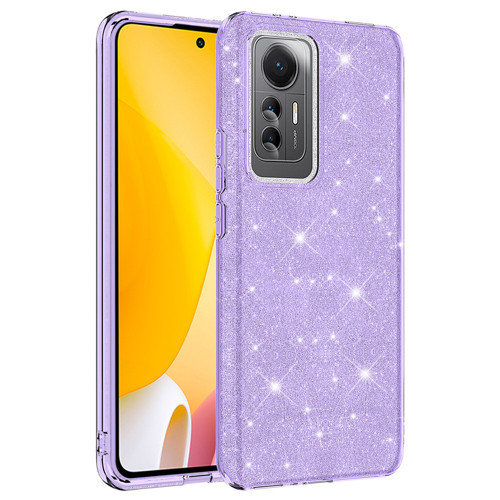 Mi 12 Lite Kılıf MKST Shining Silikon - Mor