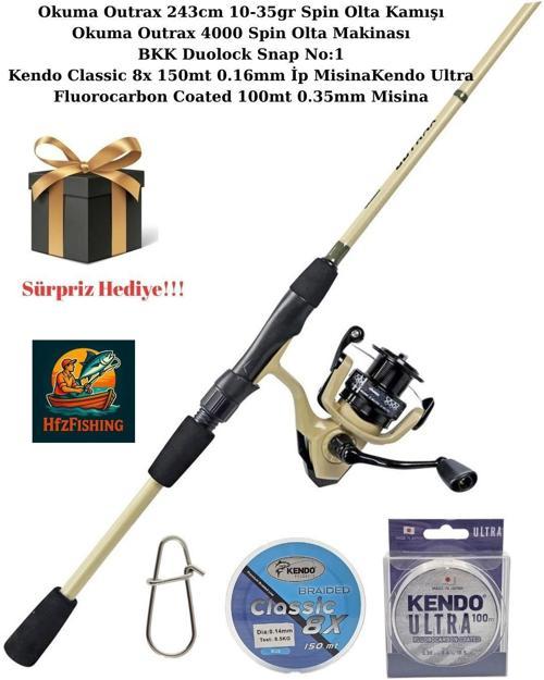 HFzFishing Outrax (Sürpriz Hediyeli) Spin Olta Seti