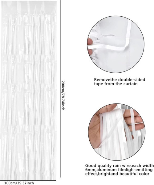 BFS Soft Beyaz Renk Duvar ve Kapı Perdesi İthal 100x200 cm