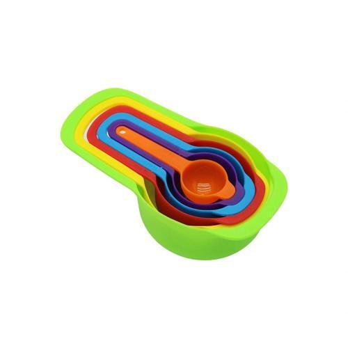 6pcs Plastik Rengarenk Ölçü Kaşık Set