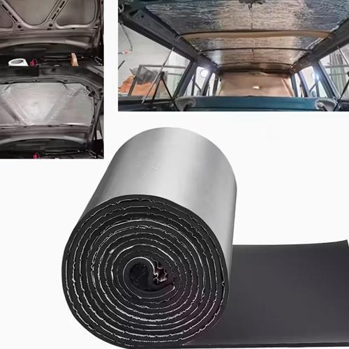 Araç Kaput Altı Yalıtım 120x100cm 9mm Folyolu Yapışkanlı Karavan Oto Ses Ve Isı Yalıtım Malzemesi