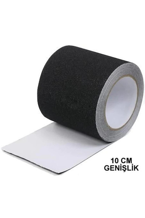 Evimdeyok Merdiven Ve Zemin Kaydırmaz Kaymaz Bant 10 cm x 5metre Siyah