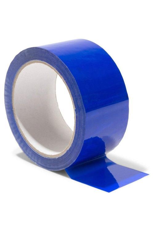 Renkli (Mavi) Koli Bandı 45x100 Metre 6 Adet