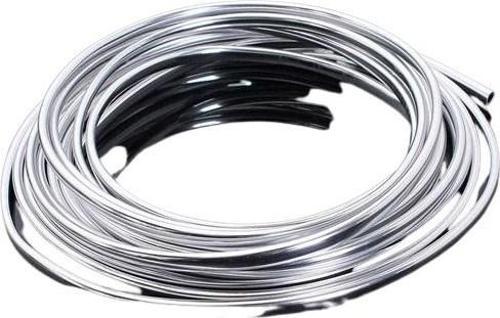 Krom Trim Fitilli Yeni Nesil Araç Içi Ip Şerit Balık Sırtı Nikelajlı