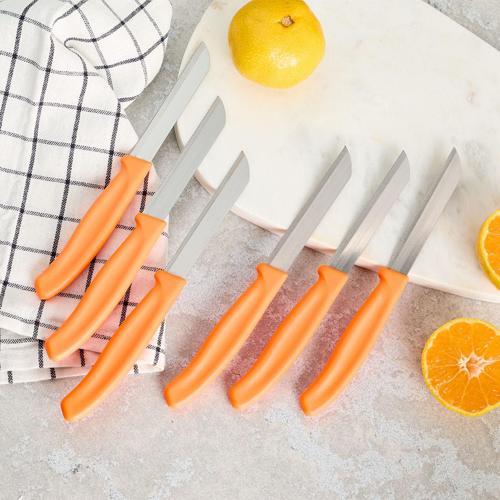 Mira 6 Parça Dişli Meyve Bıçak Seti Turuncu