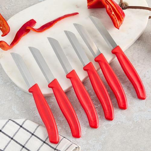 Mira 6 Parça Meyve Bıçak Seti Kırmızı