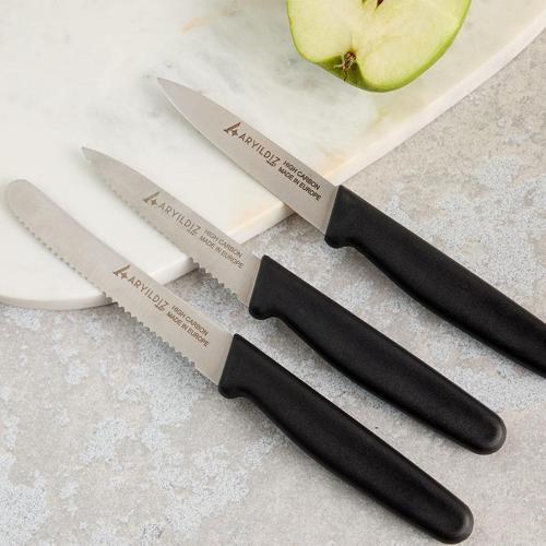 Solo 3 Parça Bıçak Seti Siyah