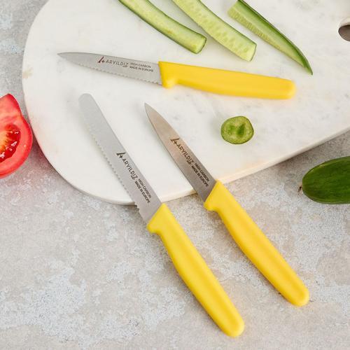 Solo 3 Parça Bıçak Seti Sarı