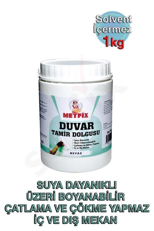 Duvar Tamir Dolgusu 1kg, Beyaz, Suya Dayanıklı, Üzeri Boyanabilir