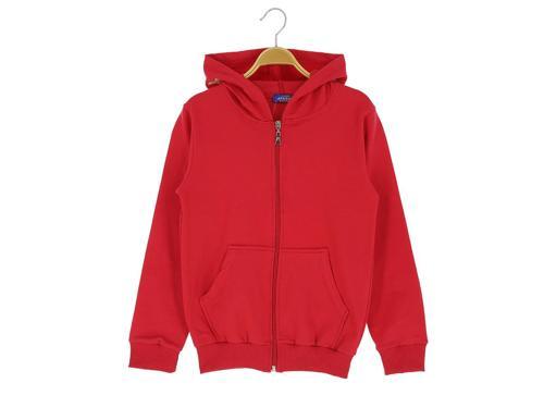 ARKA BASKILI KAPÜŞONLU İKİ İPLİK FERMUARLI SWEATSHIRT - Kırmızı - 5 Yaş - ATA30677.0-Kırmızı-5 Yaş KIRMIZI
