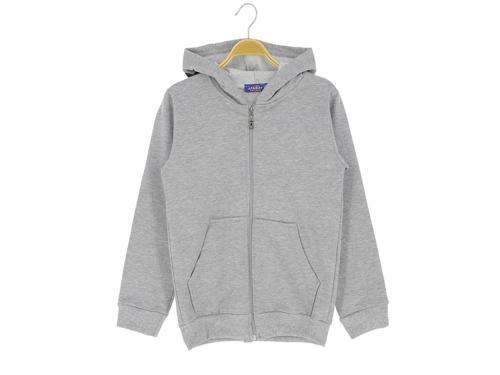 ARKA BASKILI KAPÜŞONLU İKİ İPLİK FERMUARLI SWEATSHIRT - Gri - 4 Yaş - ATA30677.0-Gri-4 Yaş Gri