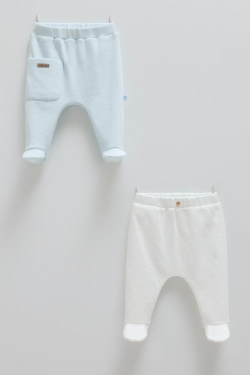 HELLO FOREST PATİKLİ İKİLİ PANTOLON - CARAMELL  - APE1957 - Mavi - 0 - 1 Ay0 - 1 Ay - APE1957-M-0 - 1 Ay0 - 1 Ay Mavi