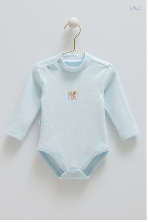 YARIM BALIKÇI BASIC ÇITÇITLI BODY - CARAMELL - BE2072 - Mavi - 6 - 9 Ay - BE2072-Mavi-6 - 9 Ay Mavi