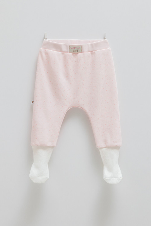 SOFT COLOUR PATİKLİ BEBEK PANTOLON - CARAMELL - APU1593 - Pembe - 0 - 1 Ay0 - 1 Ay - APU1593-P-0 - 1 Ay0 - 1 Ay Pembe