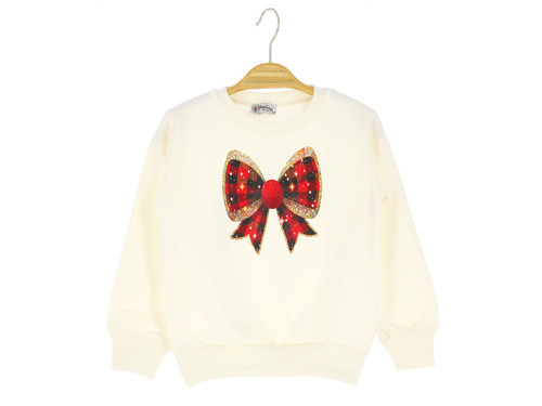 FİYONK BASKILI İKİ İPLİK ŞARDONLU SWEATSHIRT - Ekru - 2 Yaş - ERL50682.0-Ekru-2 Yaş Ekru