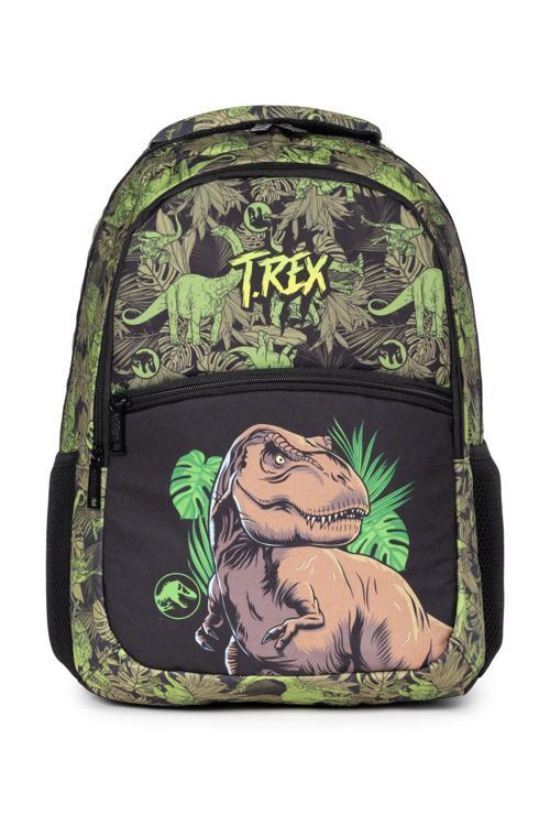 Lisanslı T-Rex Desenli İlkokul Sırt Çantası