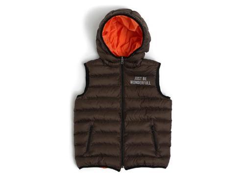 DOUBLEFACE ŞİŞME YELEK Kahverengi