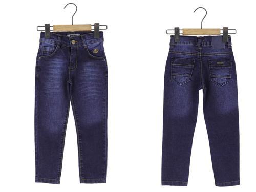 KEMERLİ FERMUARLI BASIC DENIM PANTOLON - Lacivert - 2 Yaş LACİVERT