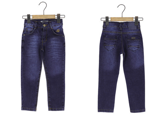KEMERLİ FERMUARLI BASIC DENIM PANTOLON - Lacivert - 3 Yaş LACİVERT