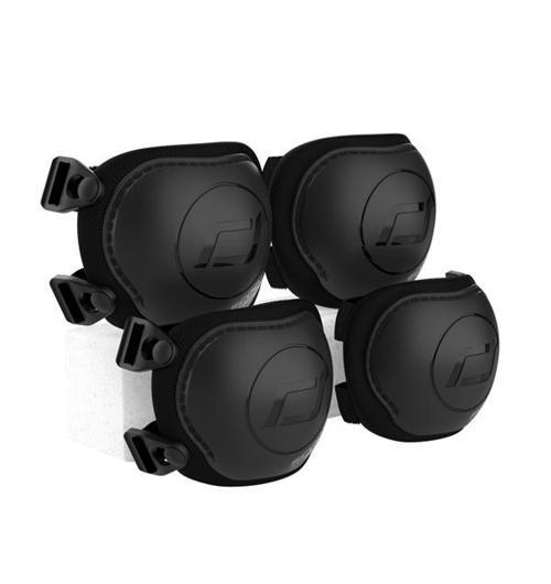 XXS-S Dizlik ve Dirseklik Scooter Koruyucu Set Black&Ash 230925-00172