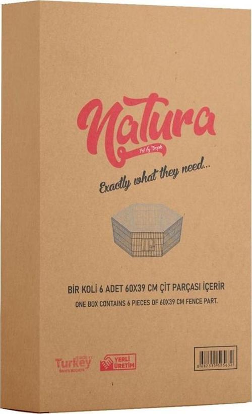 Natura Altıgen Kedi Köpek Oyun Çiti Büyük 75X69Cm 6 Parça