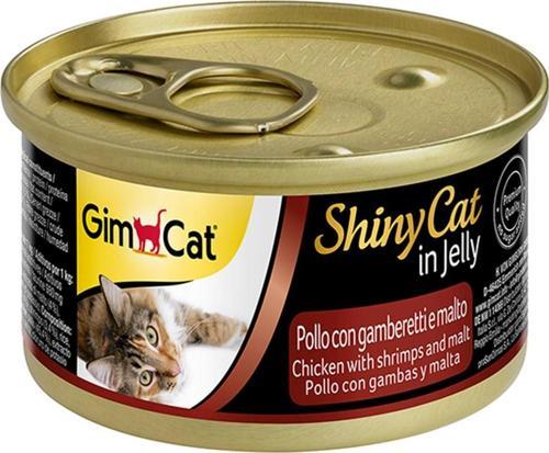 Shinycat Jel İçinde Tavuk Karides ve Malt Özlü Konserve 70 Gr