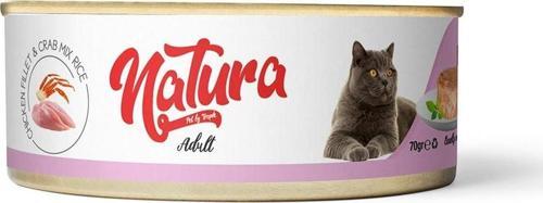 Natura Tavuk Fileto_Yengeç Jöle İçinde Pirinçli Kedi Konservesi 70 Gr