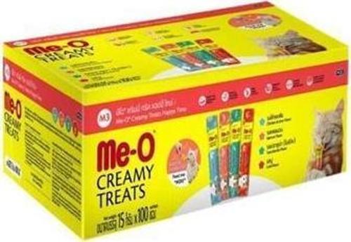 Creamy Happy Time 15 Gr 100 lü (25 Tavuklu   25 Somonlu   25 yengeç   25 Ton Balıklı )