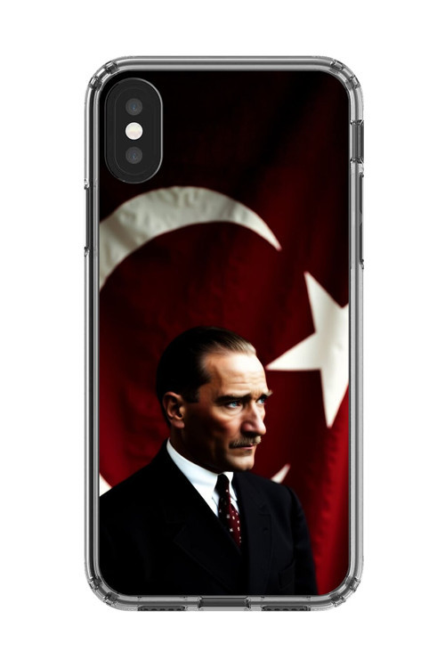 İphone Xs Uyumlu Şeffaf Kılıf Atatürk 4 Tasarımlı