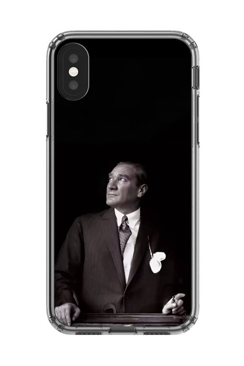 İphone Xs Uyumlu Şeffaf Kılıf Atatürk 3 Tasarımlı