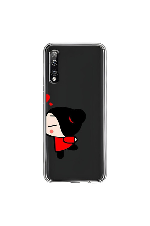 Samsung Galaxy A50 Uyumlu Şeffaf Kılıf Couple Garry 2 Tasarımlı