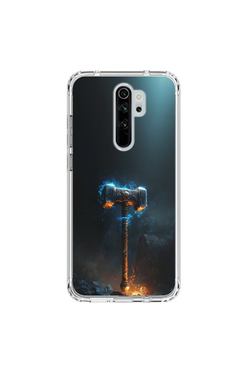 Xiaomi Redmi Note 8 Pro Uyumlu Şeffaf Kılıf Çekiç Tasarımlı