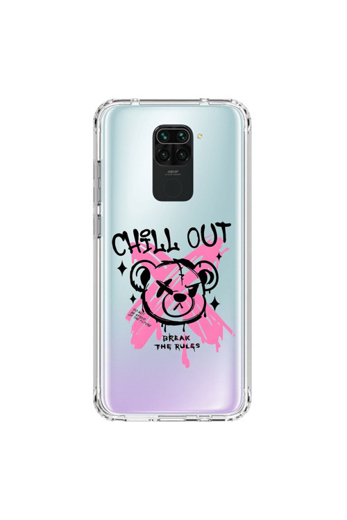 Xiaomi Redmi Note 9 Uyumlu Şeffaf Kılıf Graffiti 6 Tasarımlı
