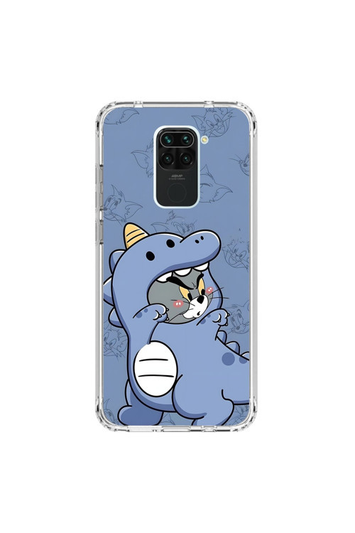 Xiaomi Redmi Note 9 Uyumlu Şeffaf Kılıf Couple Tom 1 Tasarımlı